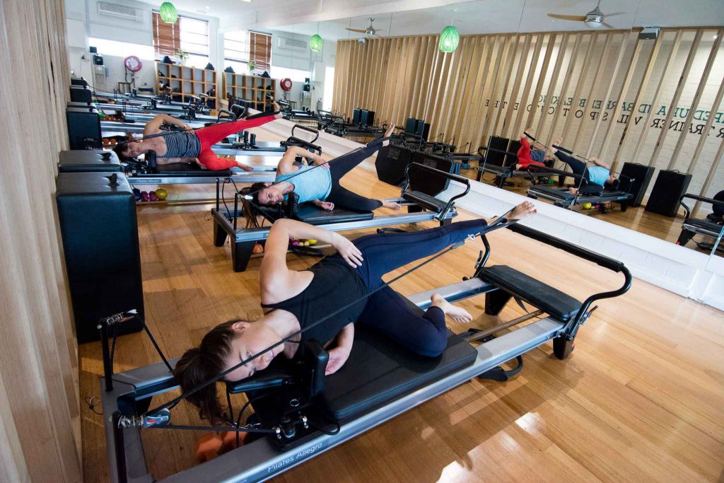 reformer beds at KX pilates