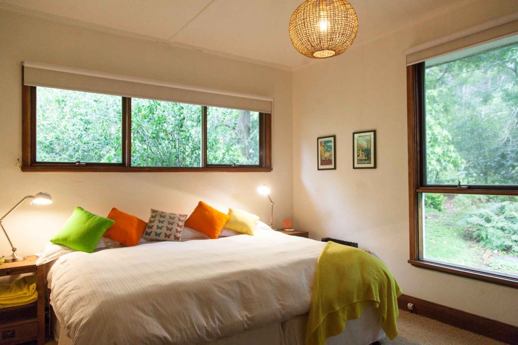 bedroom at butterfly retreats